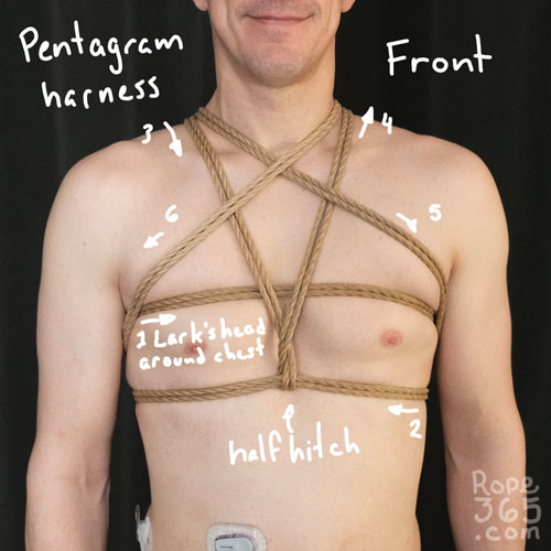 Pentagram Rope Harness